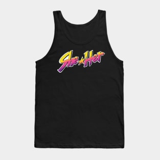 Jem and the Pronouns (She/Her) Tank Top